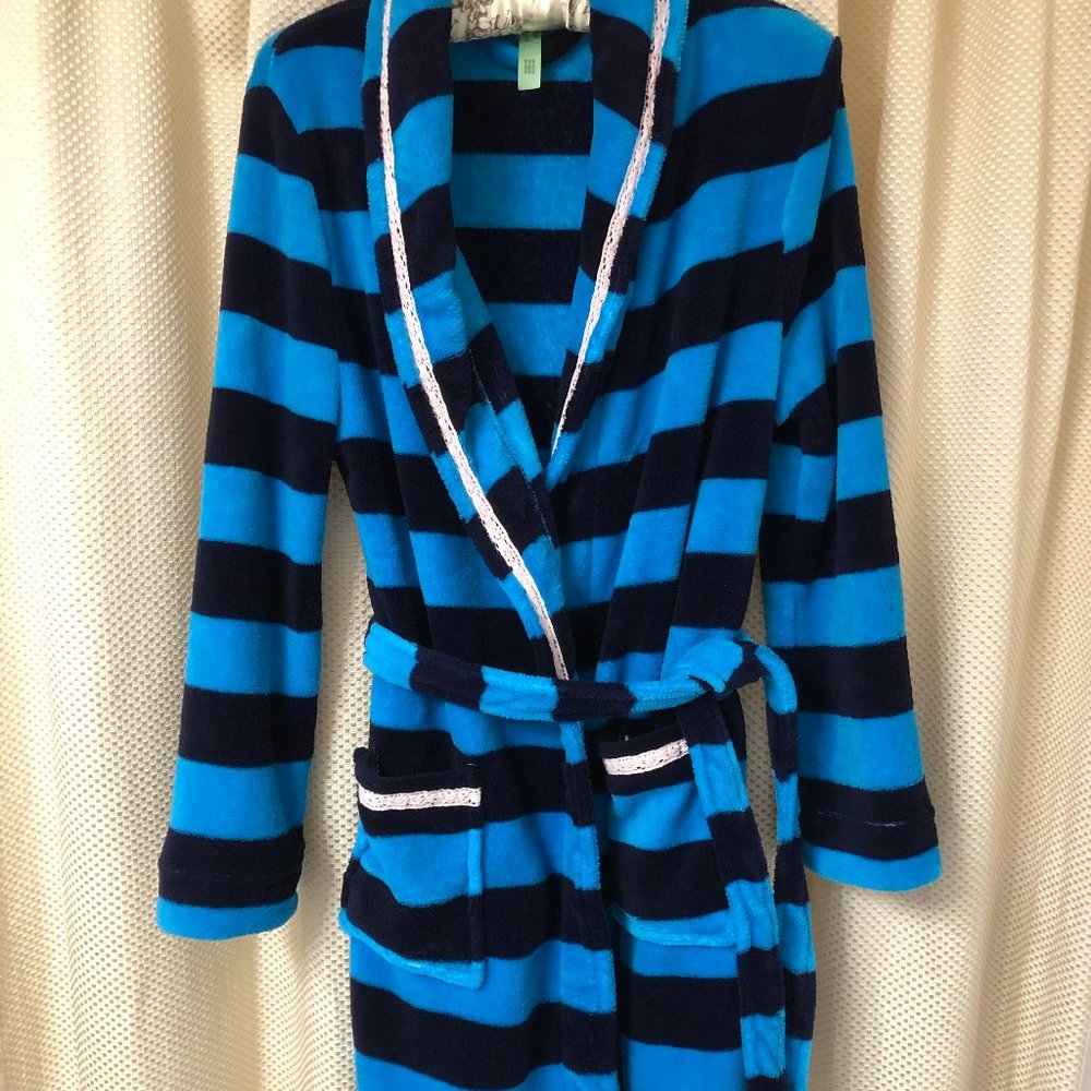 Honeydew Intimates - Stripe Plush Short Robe